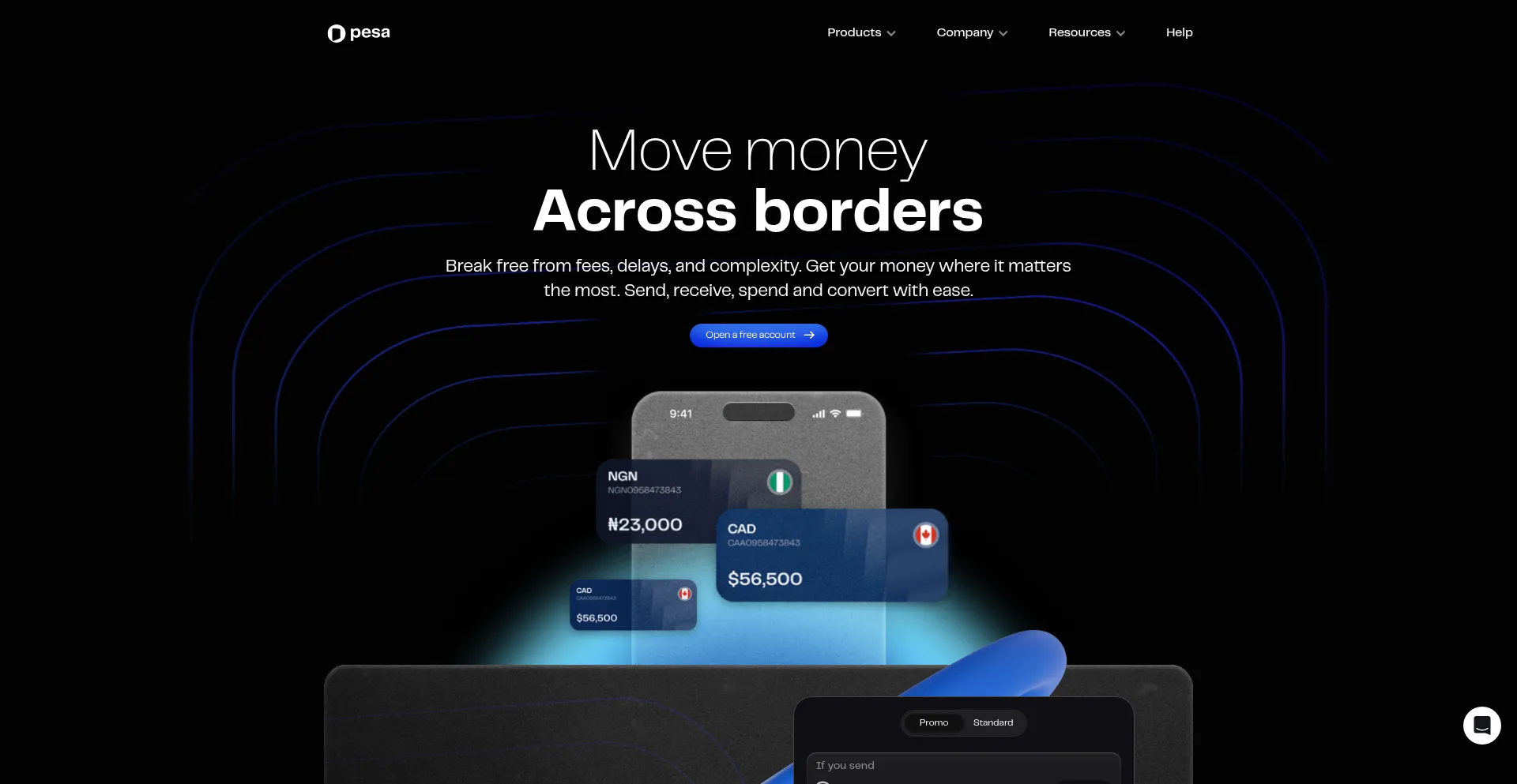Pesapeer.com Screenshot