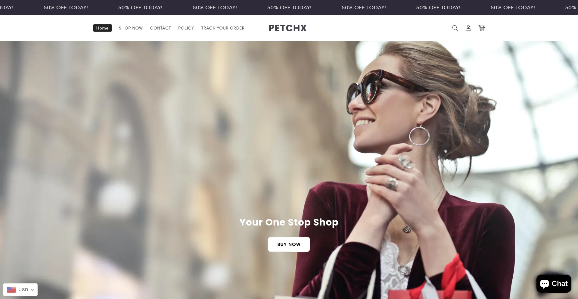 Website screenshot of Petchx.com