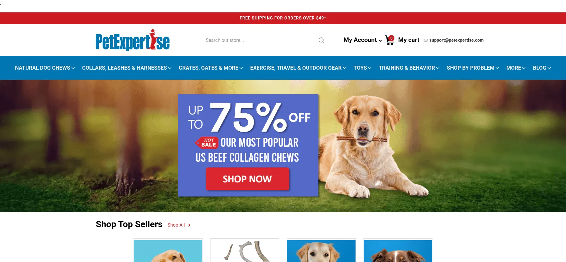 Website screenshot of Petexpertise.com