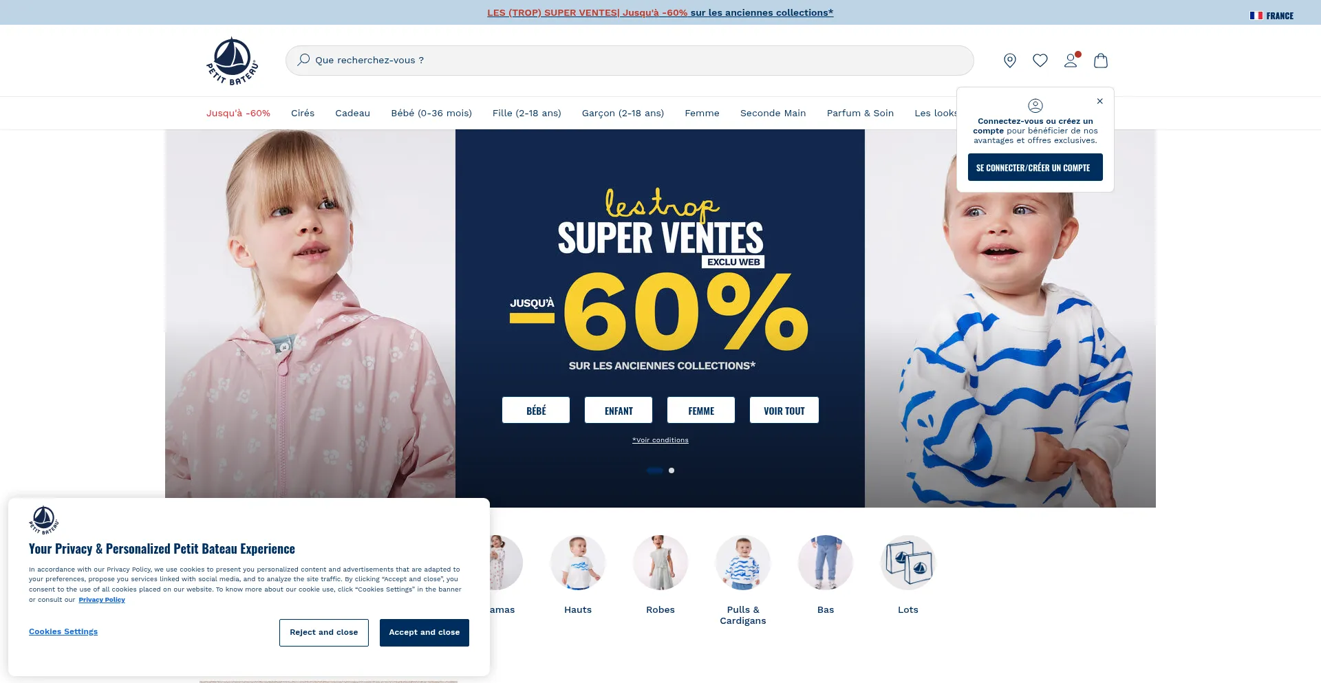 Petitbateau.fr Screenshot
