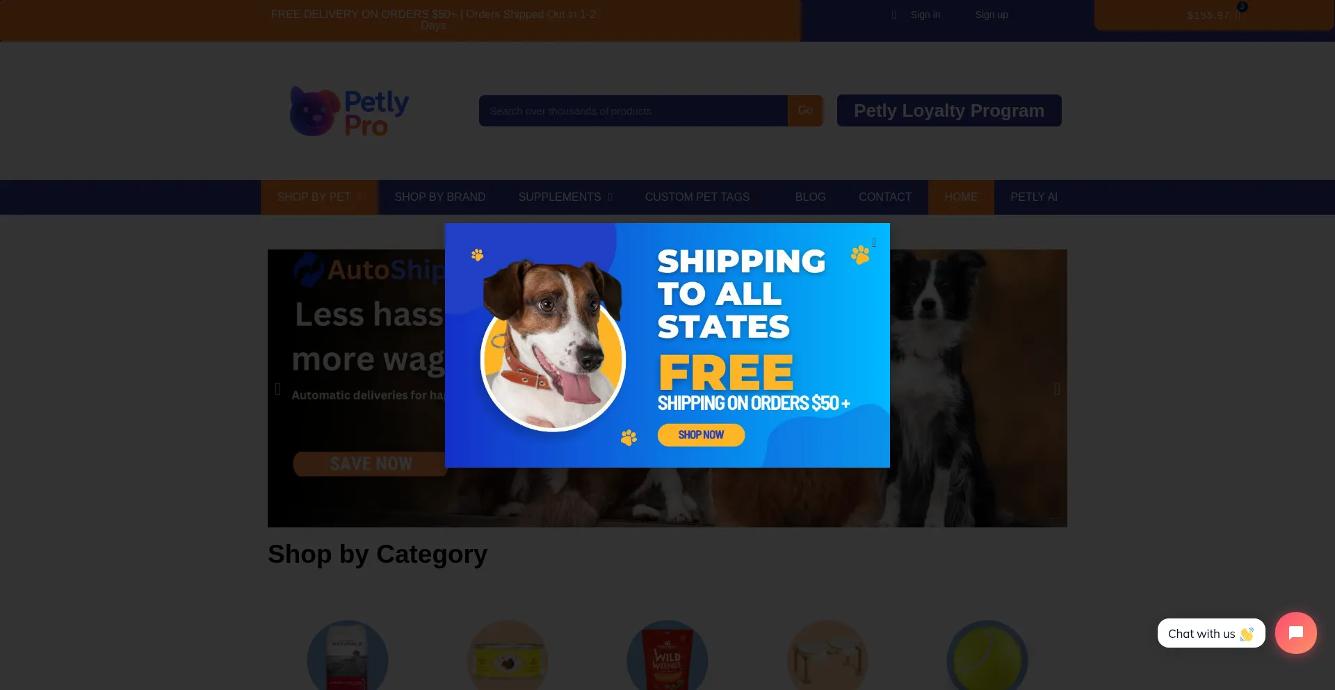 Website screenshot of Petlypro.com