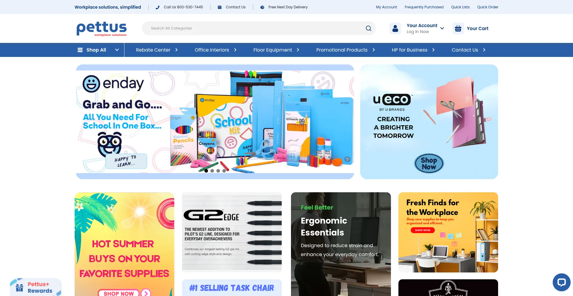 Website screenshot of Pettus.shop