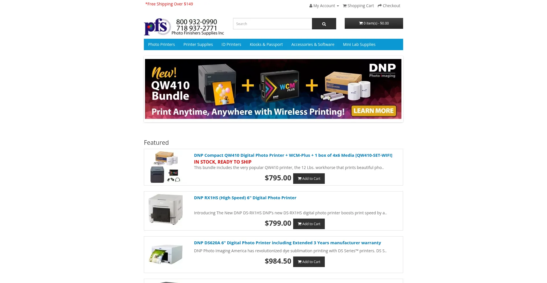 Website screenshot of Pfsny.com
