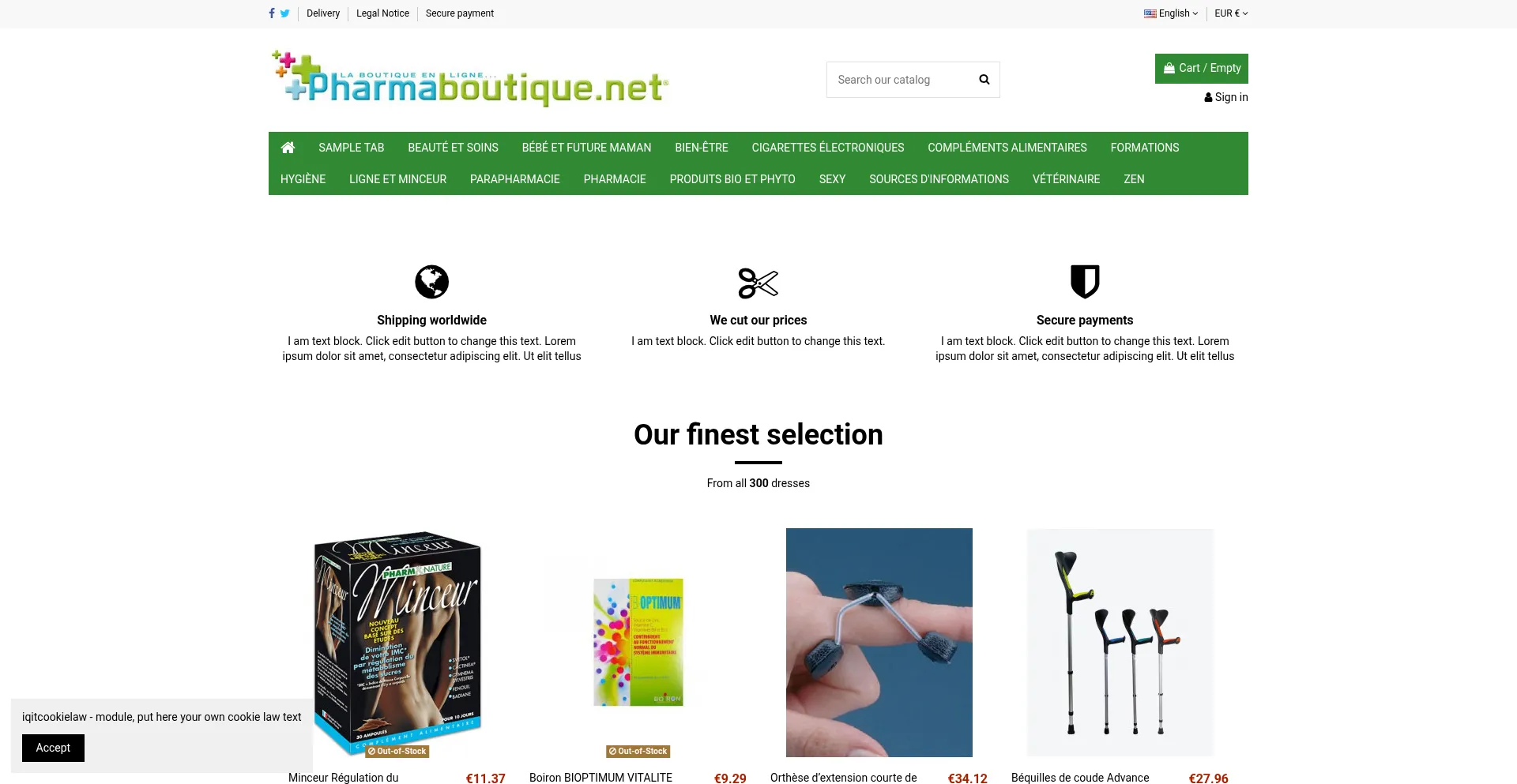Pharmaboutique.net Screenshot