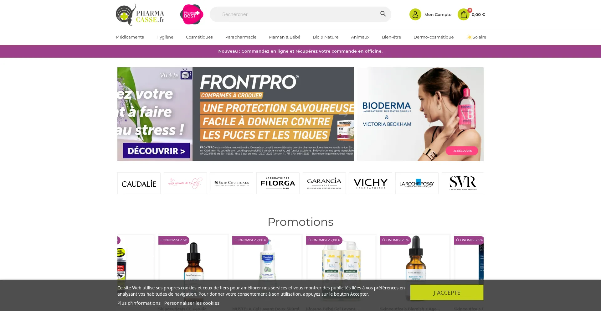 Pharmacasse.fr Screenshot