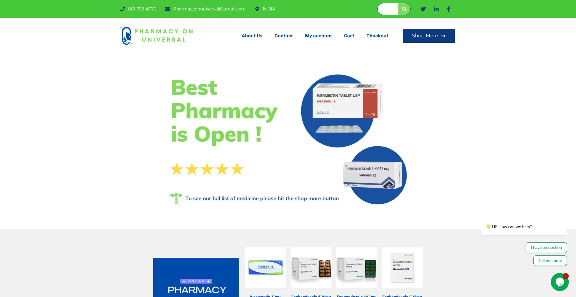 Pharmacyonuniversal.com Screenshot