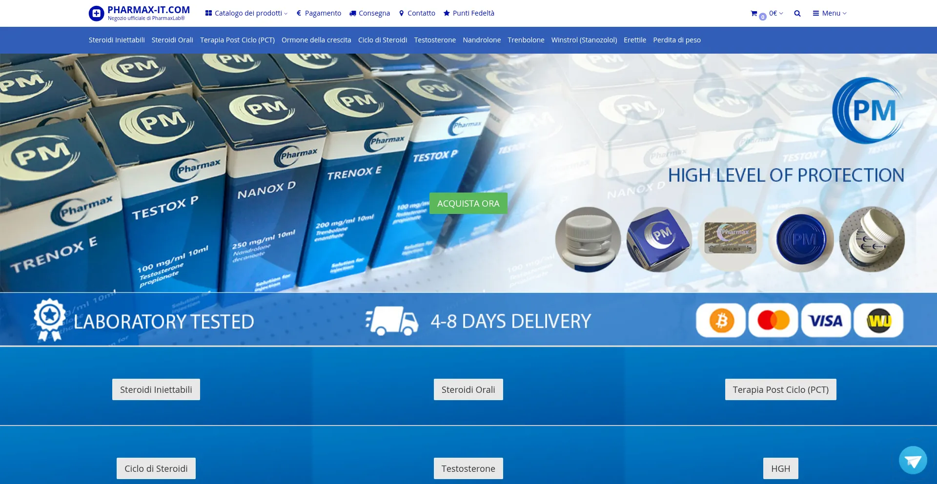 Website screenshot of Pharmax-it.com