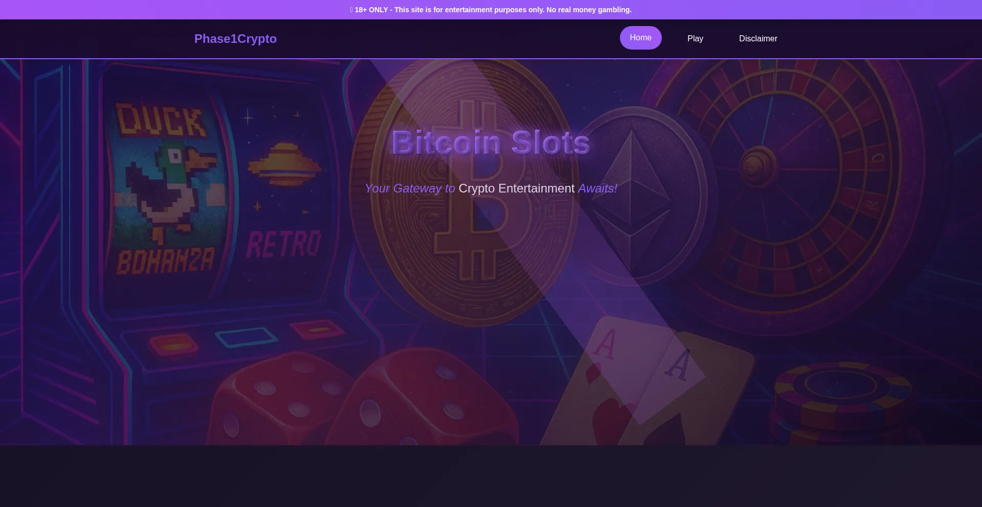Phase1crypto.com Screenshot