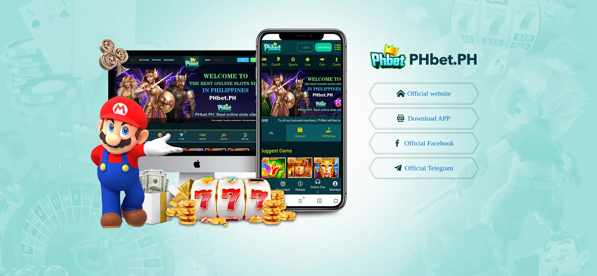 Website screenshot of Phbet.ph