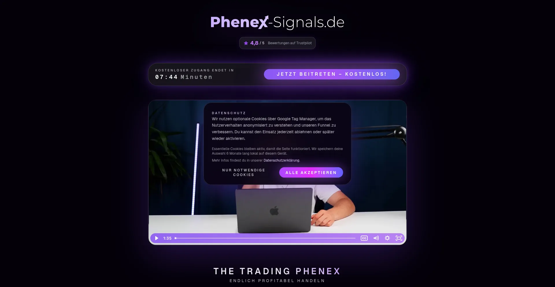 Phenex-signals.de Screenshot
