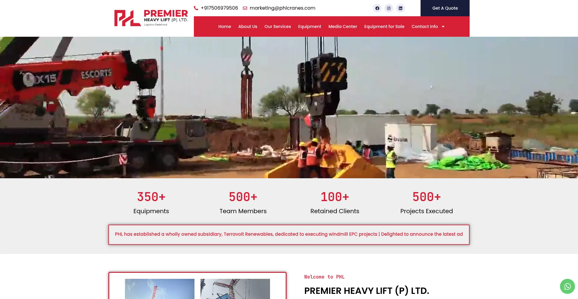 Phlcranes.com