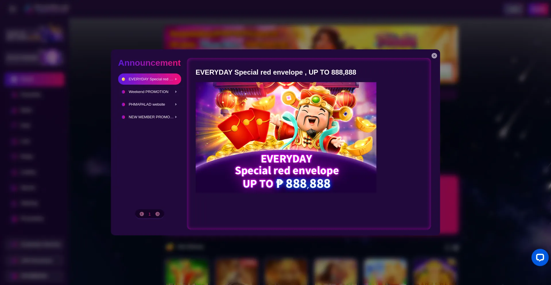 Website screenshot of Phmapalad.xyz