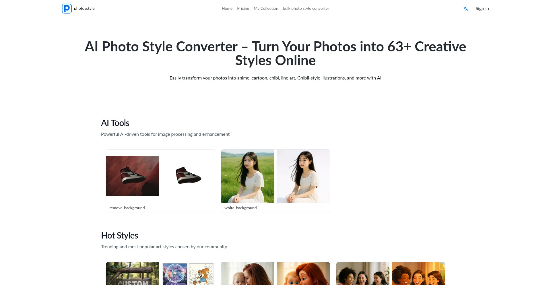 Photosstyle.com Screenshot