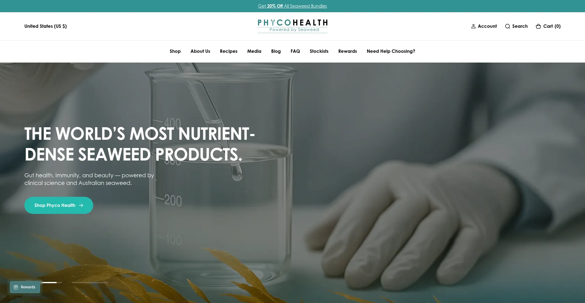 Website screenshot of Phycohealth.com