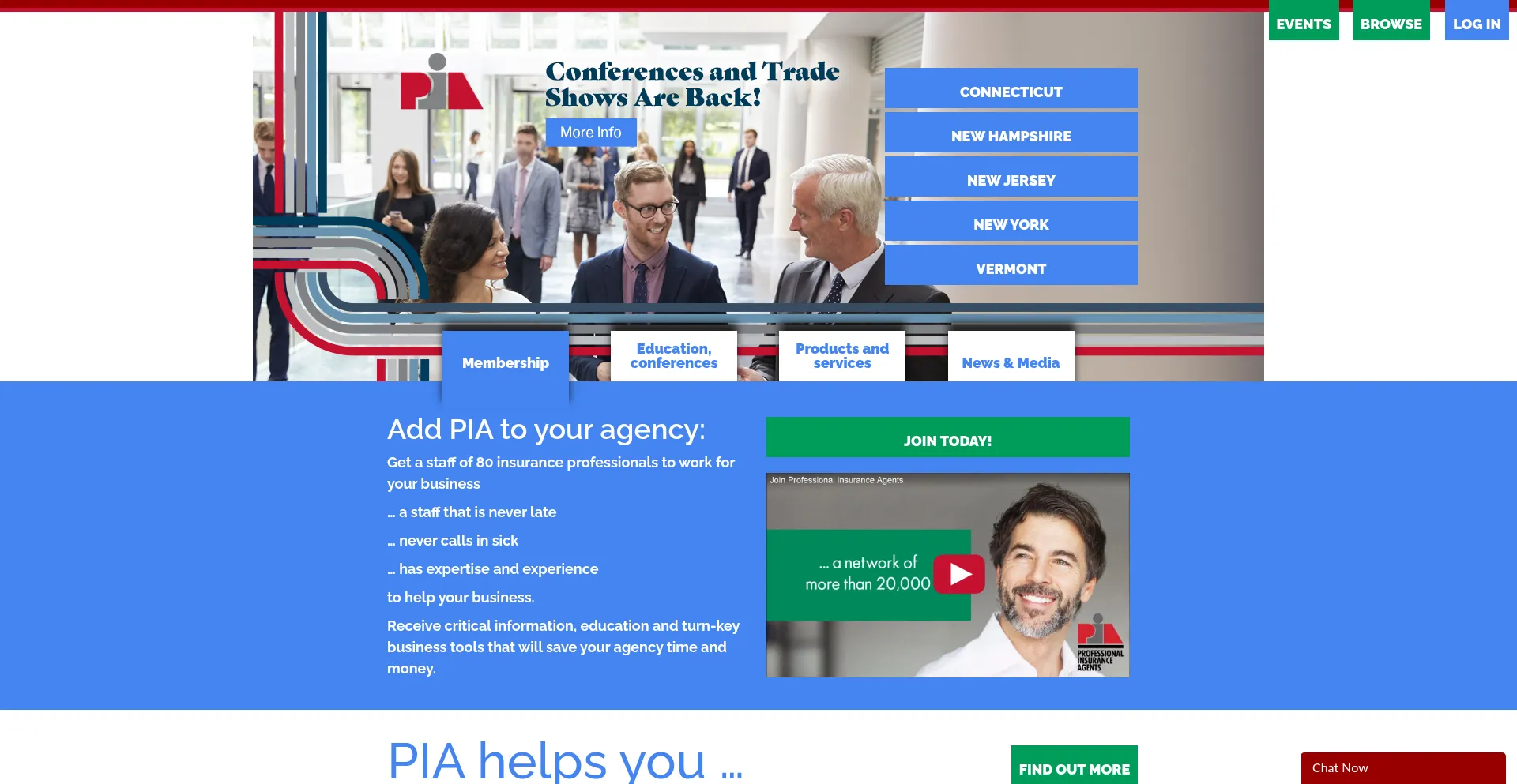 Pia.org Screenshot