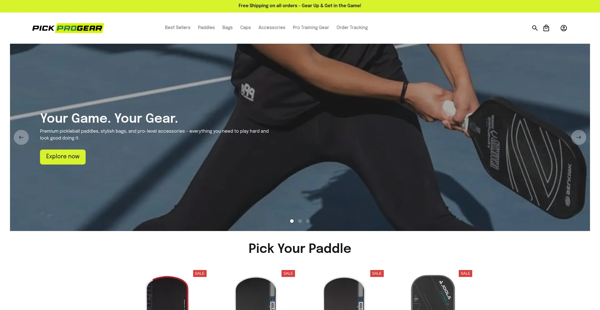 Pickprogear.com Screenshot