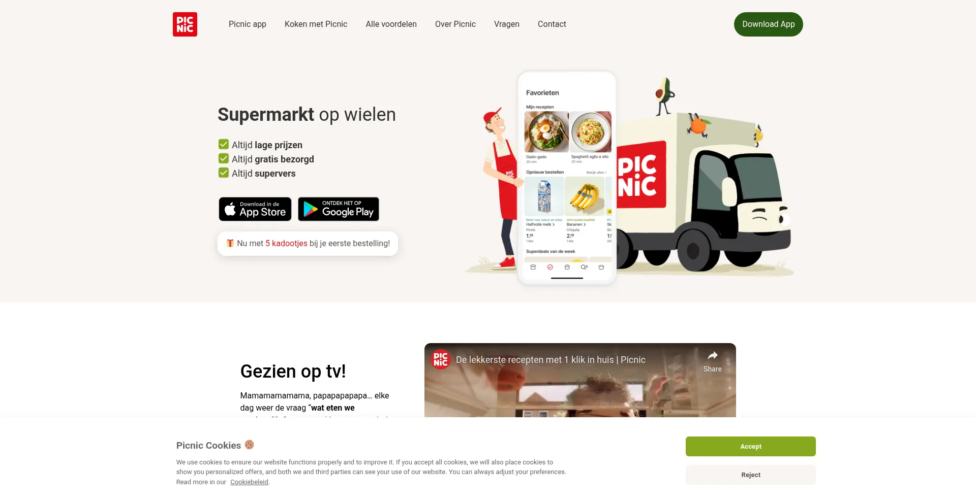 Picnic.nl Screenshot