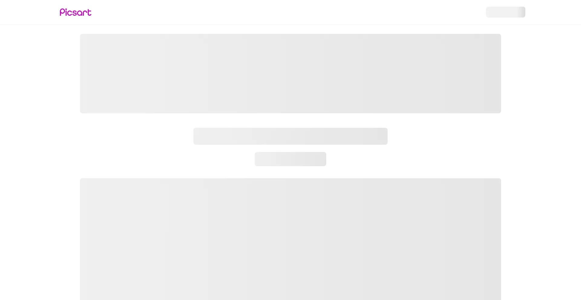 Website screenshot of Picsart.com