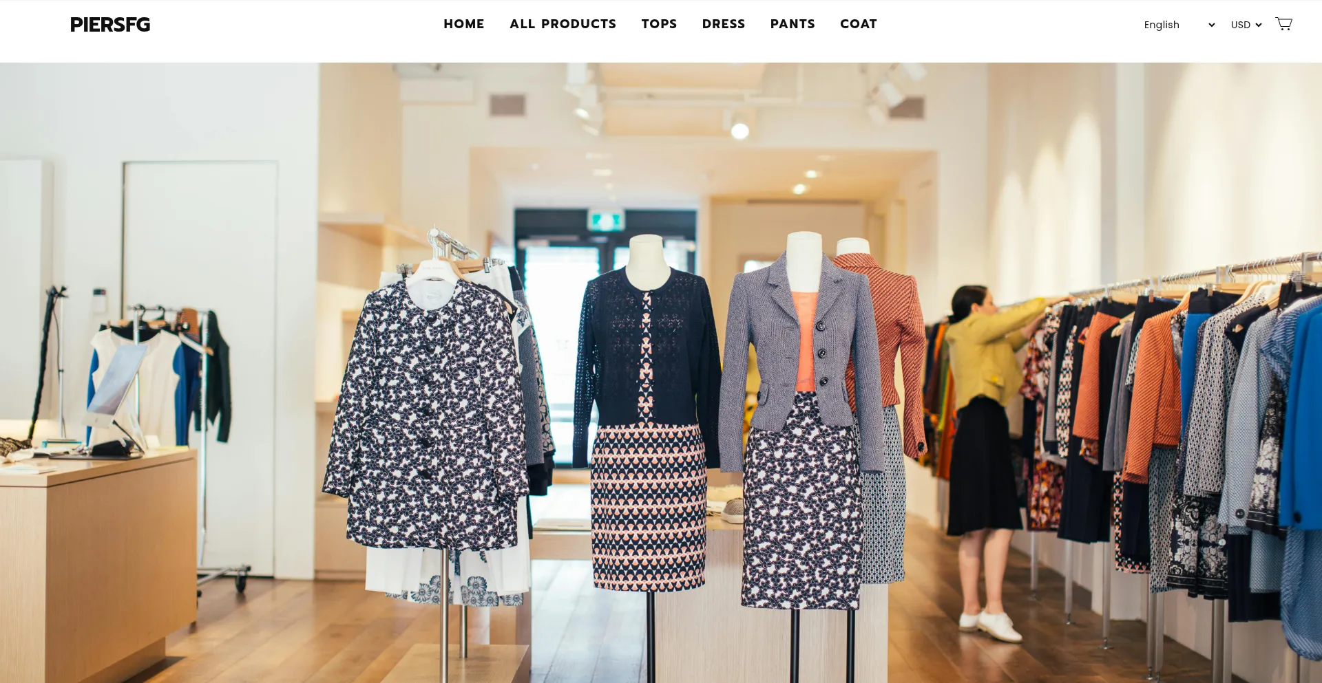 Website screenshot of Piersfg.com