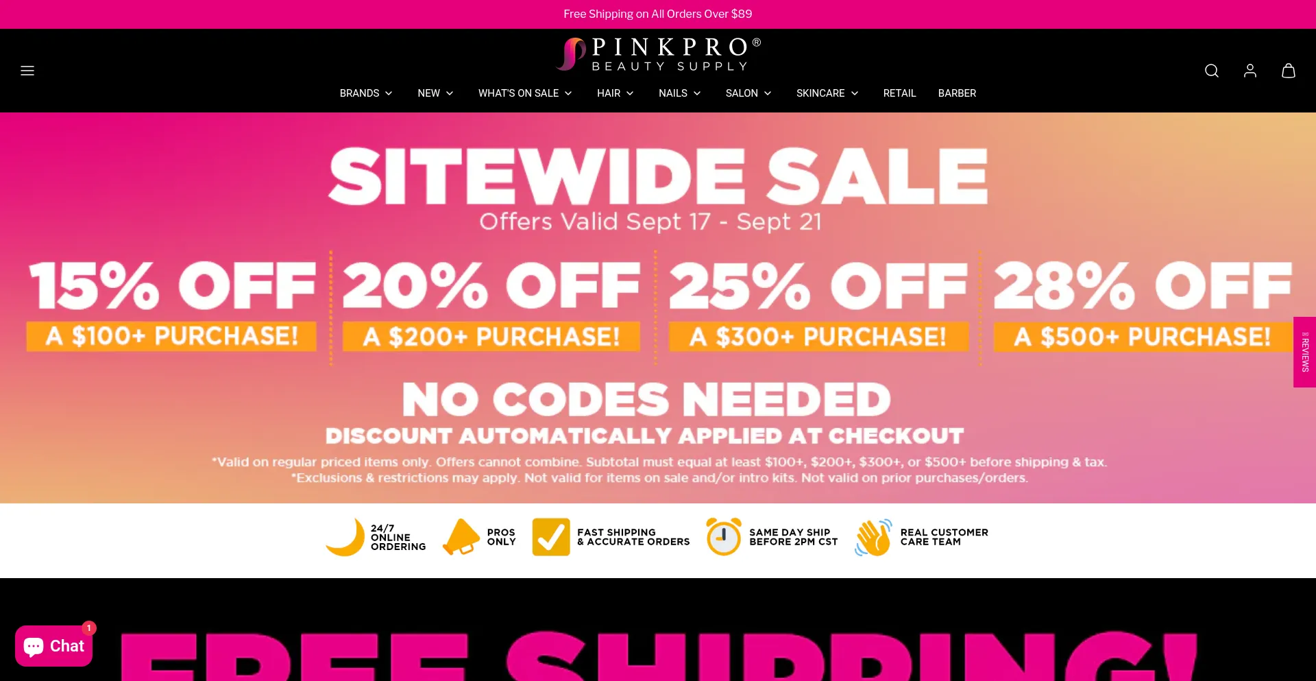 Pinkprobeauty.com Screenshot
