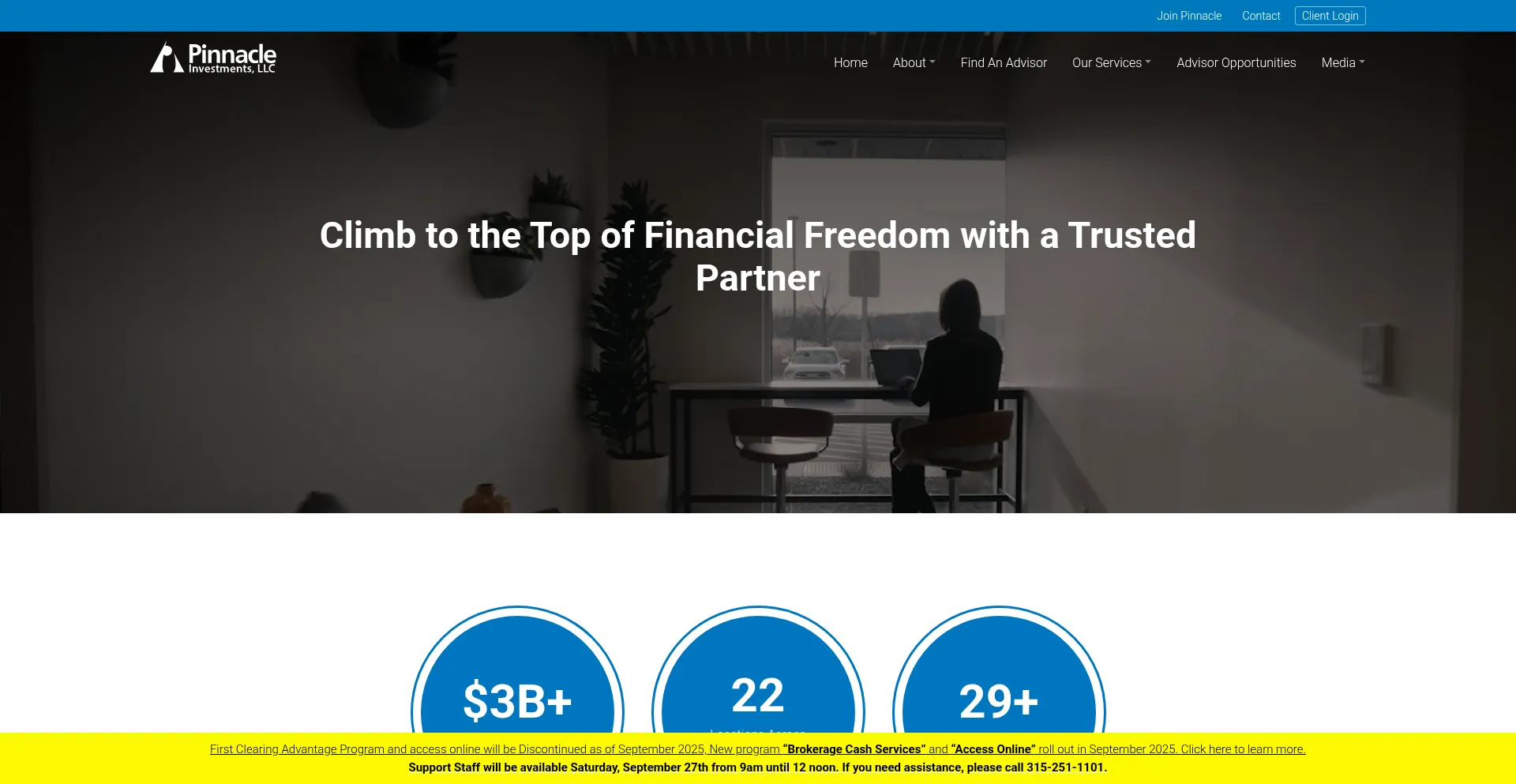 Pinnacleinvestments.com Screenshot