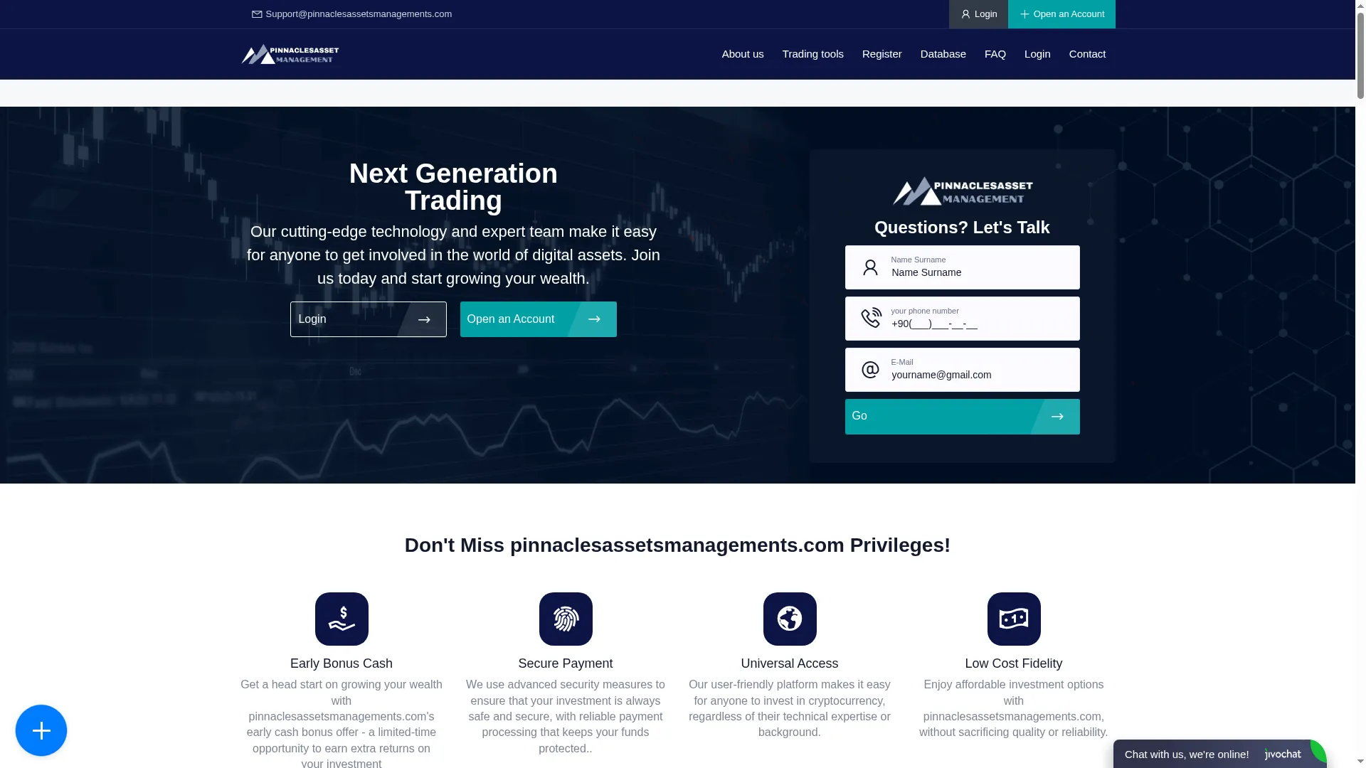 Pinnaclesassetsmanagements.com