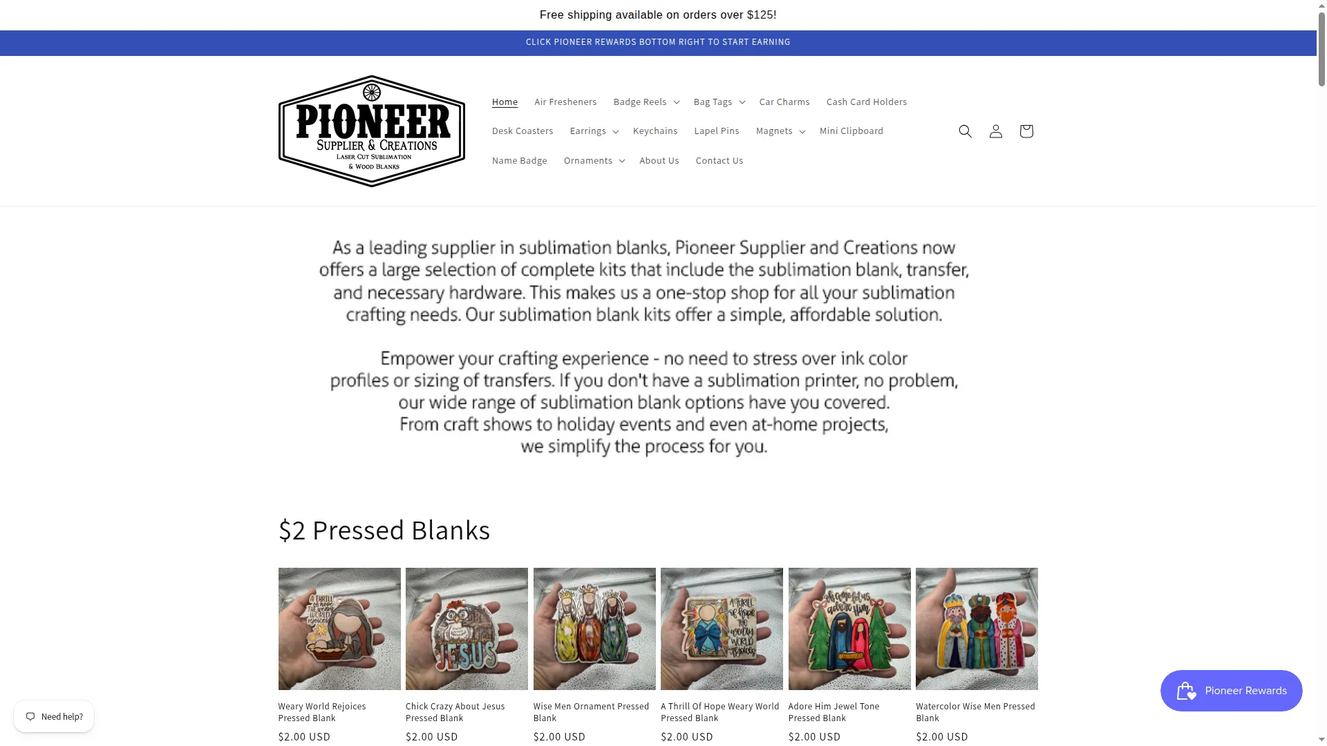 Pioneersupplierandcreations.com