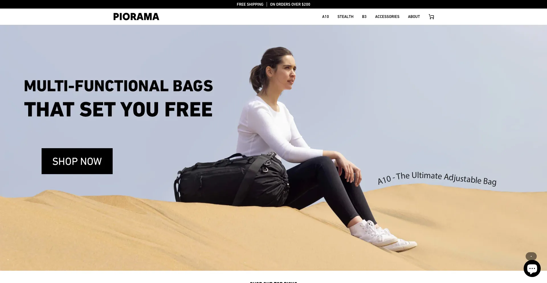 Website screenshot of Piorama.co