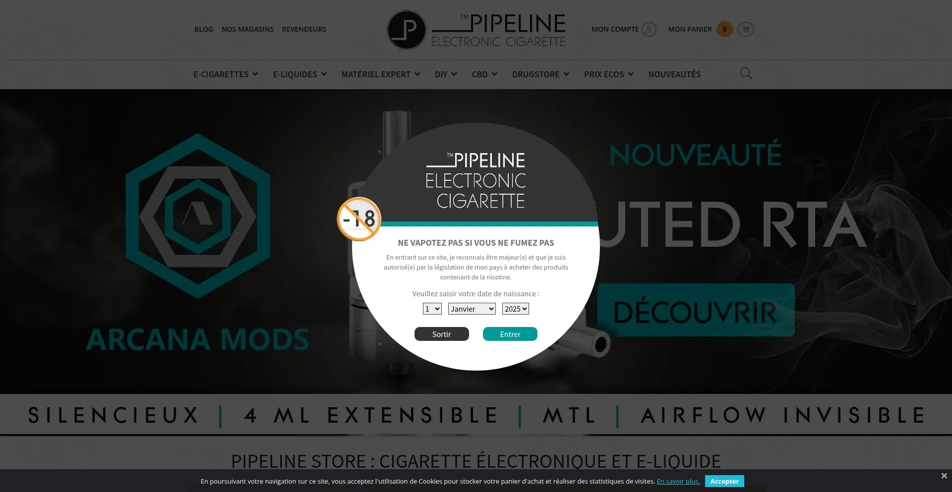 Pipeline-store.fr Screenshot
