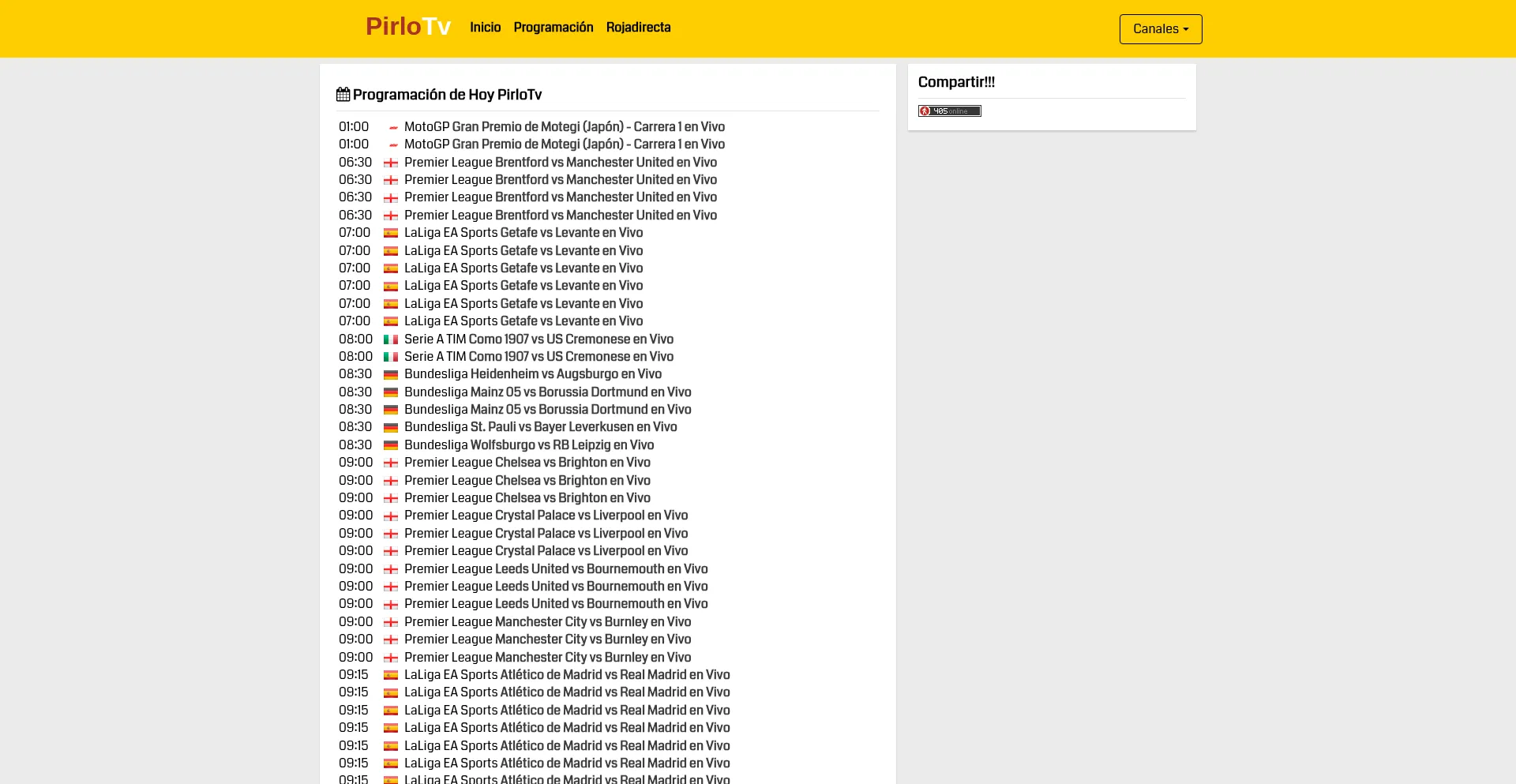 Pirlotv.diy Screenshot