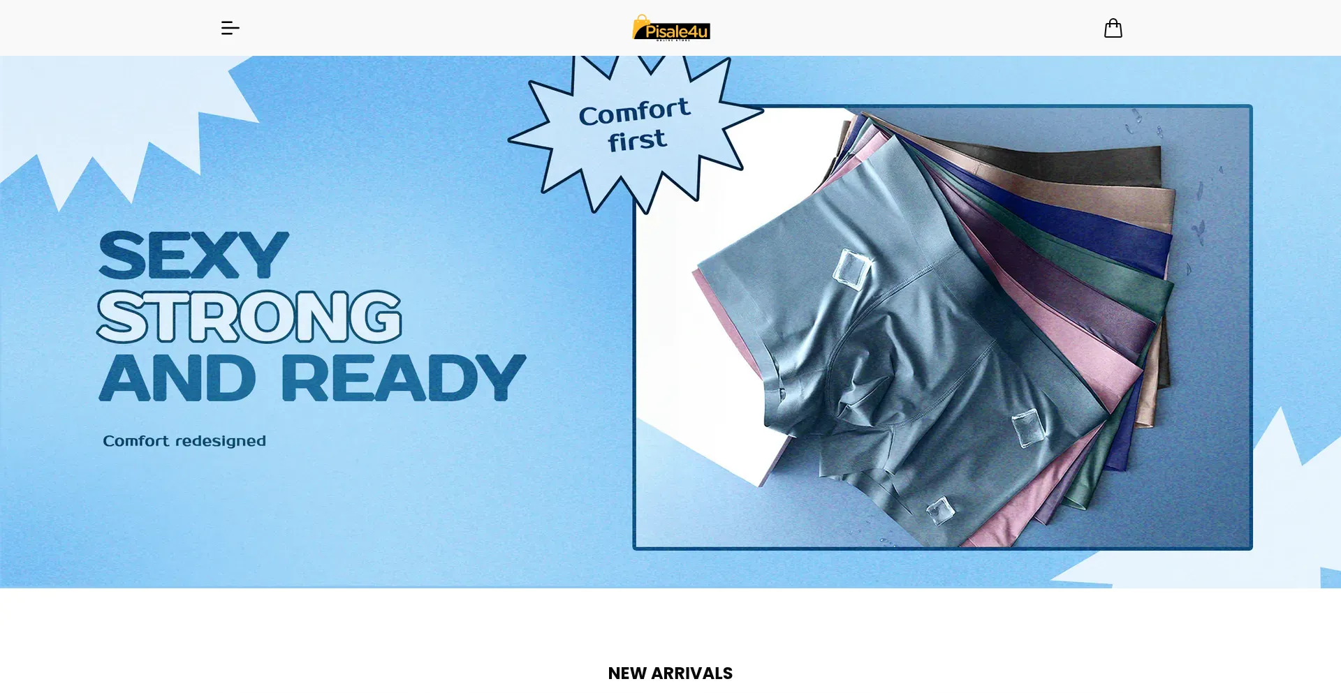 Website screenshot of Pisale4u.com