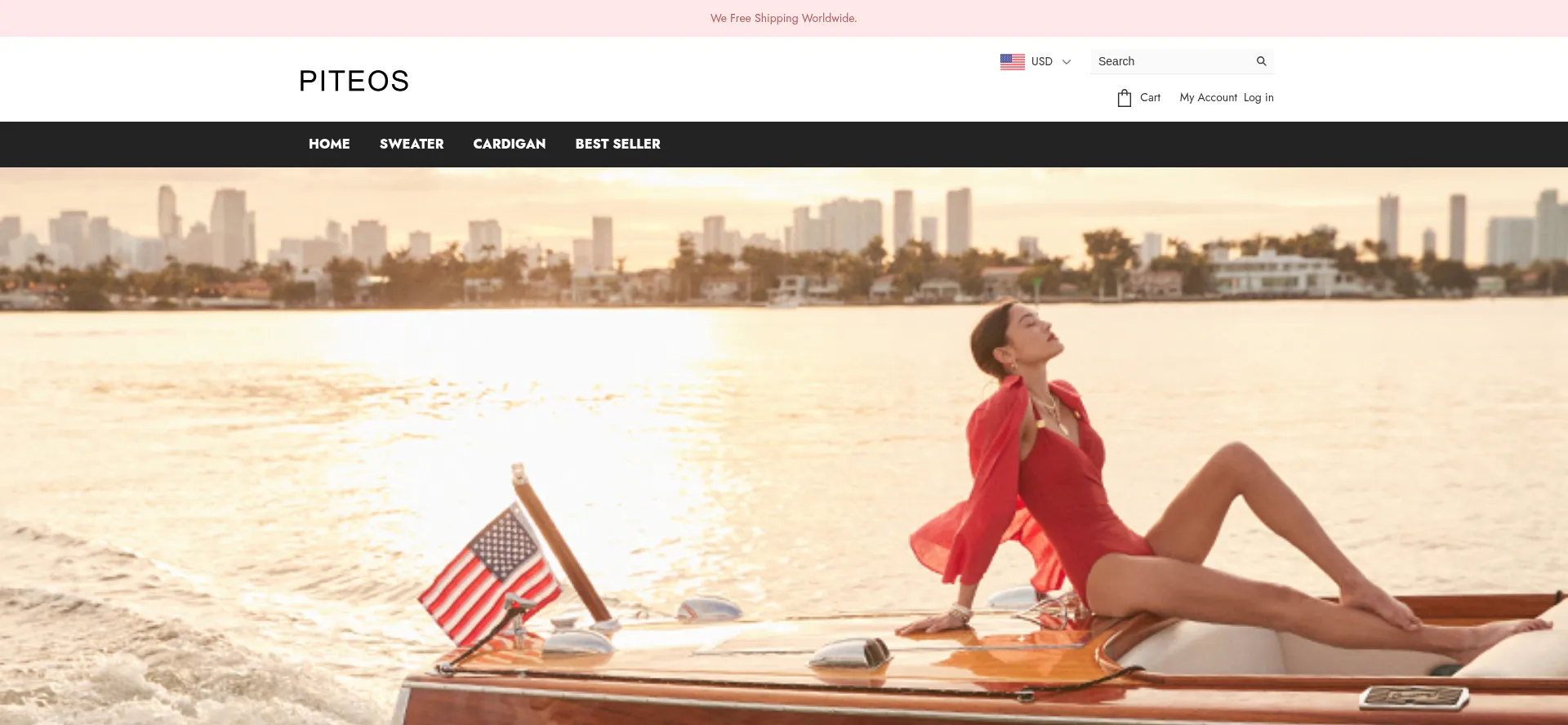 Website screenshot of Piteos.com