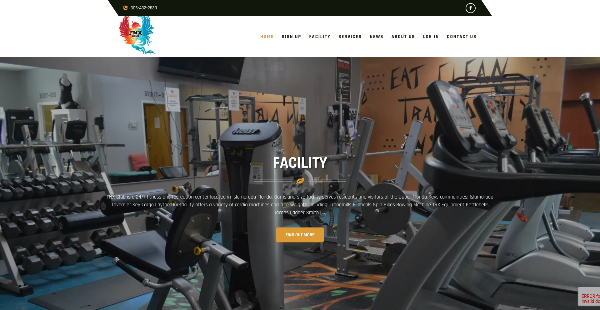 Website screenshot of Pitfitgym.com