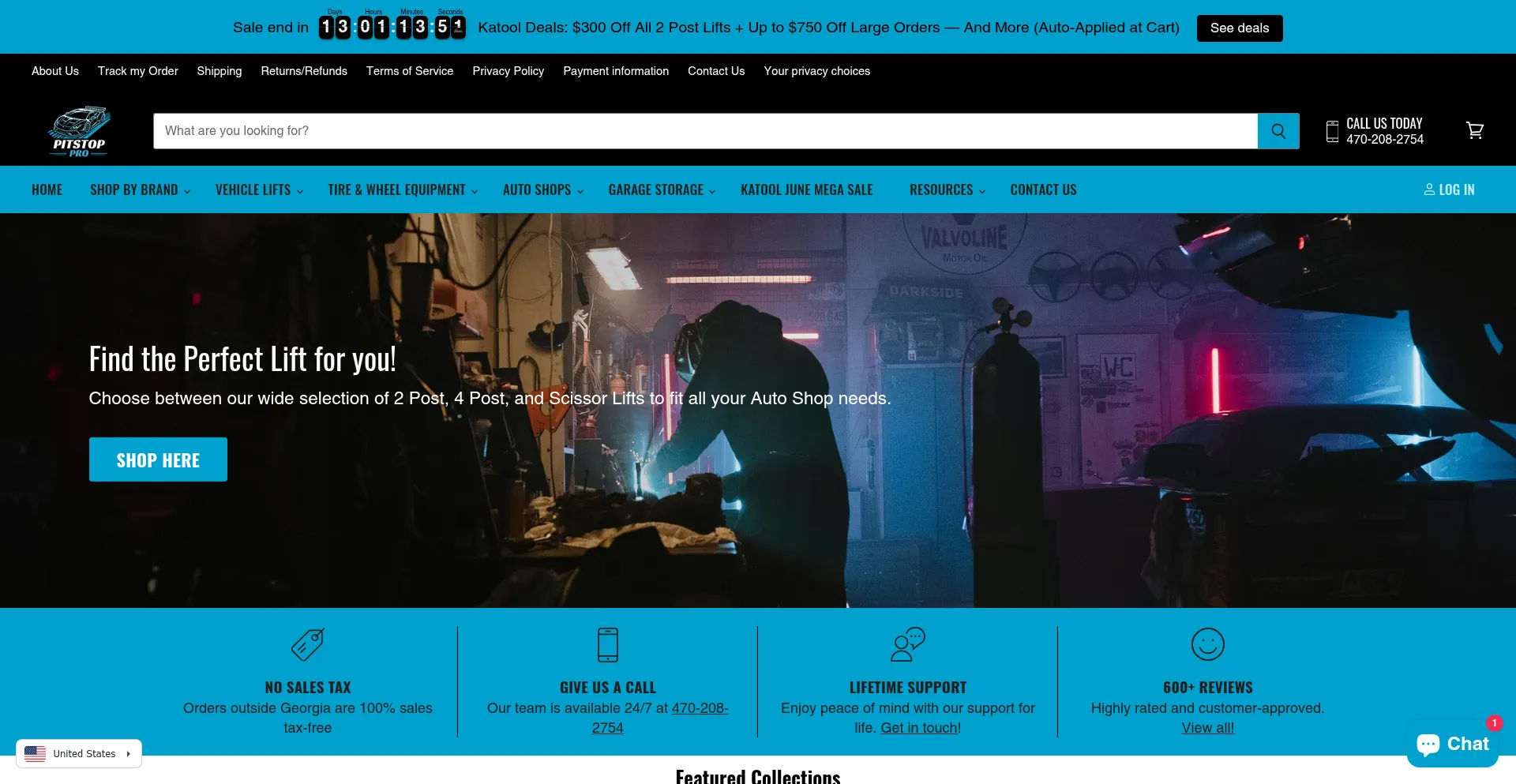 Website screenshot of Pitstop-pro.com