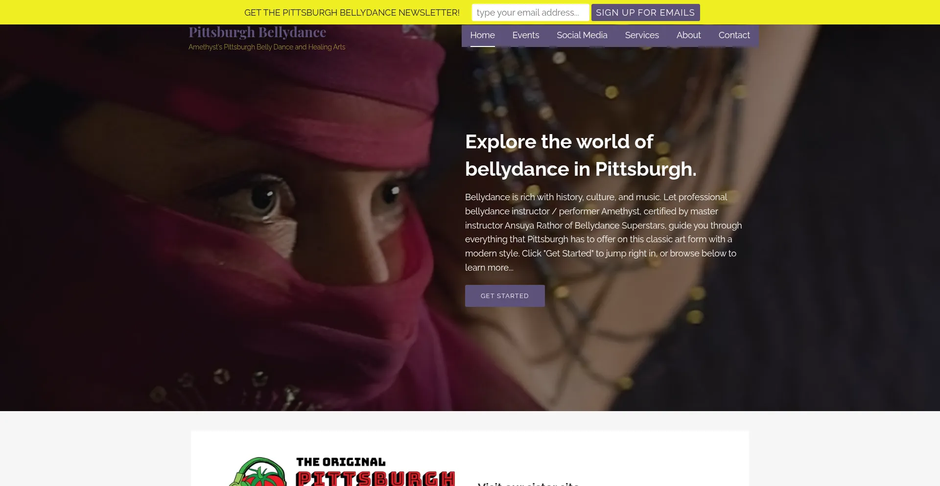 Pittsburghbellydance.com Screenshot