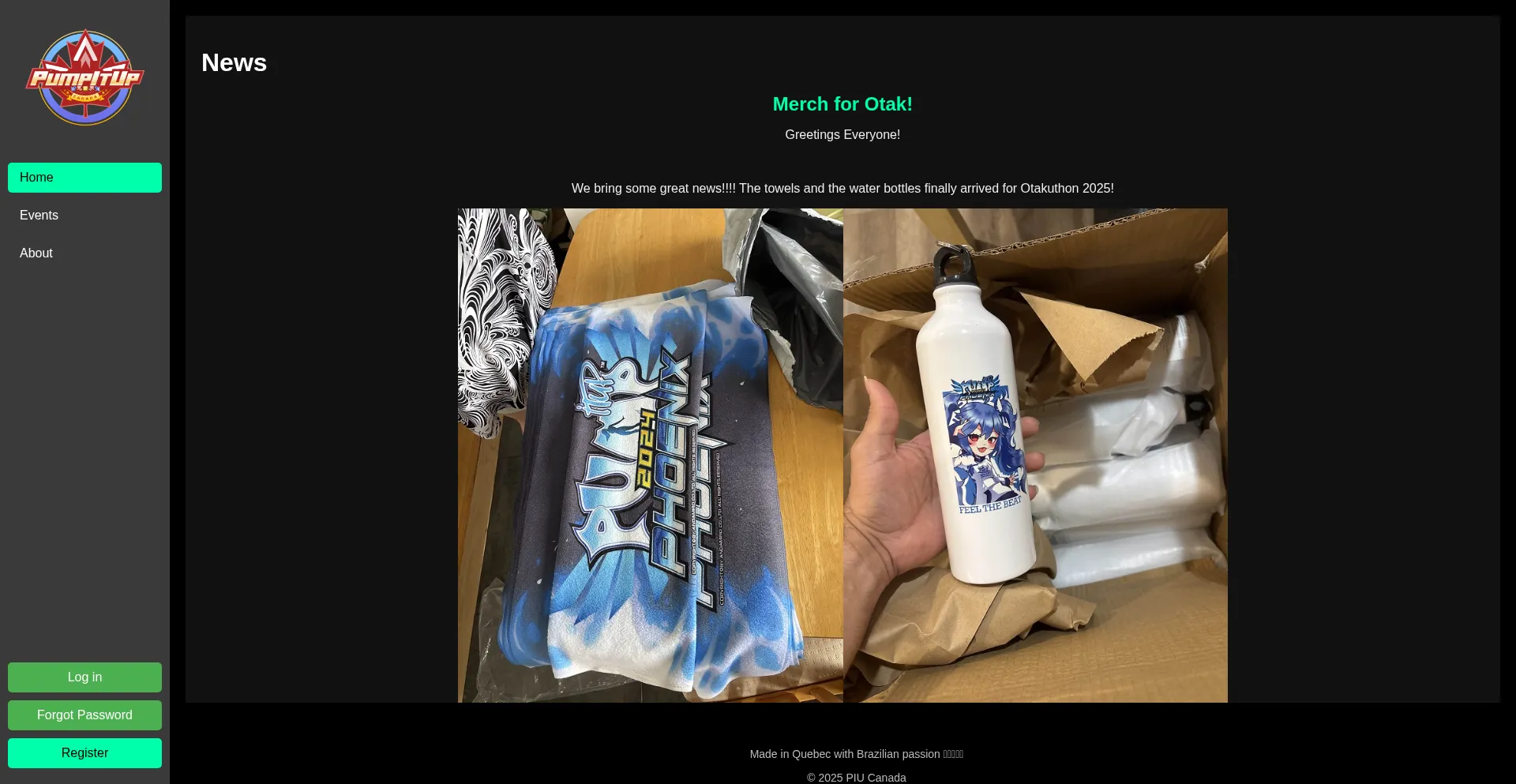 Website screenshot of Piucanada.com