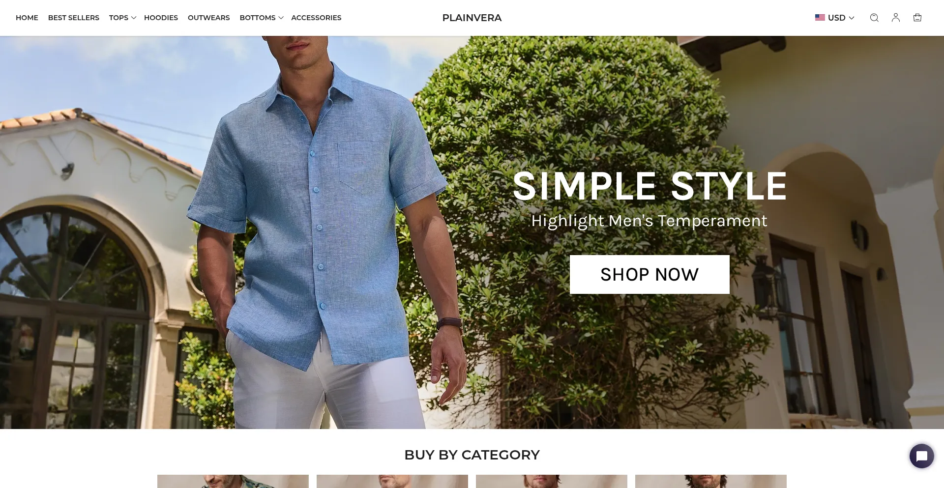 Website screenshot of Plainvera.com