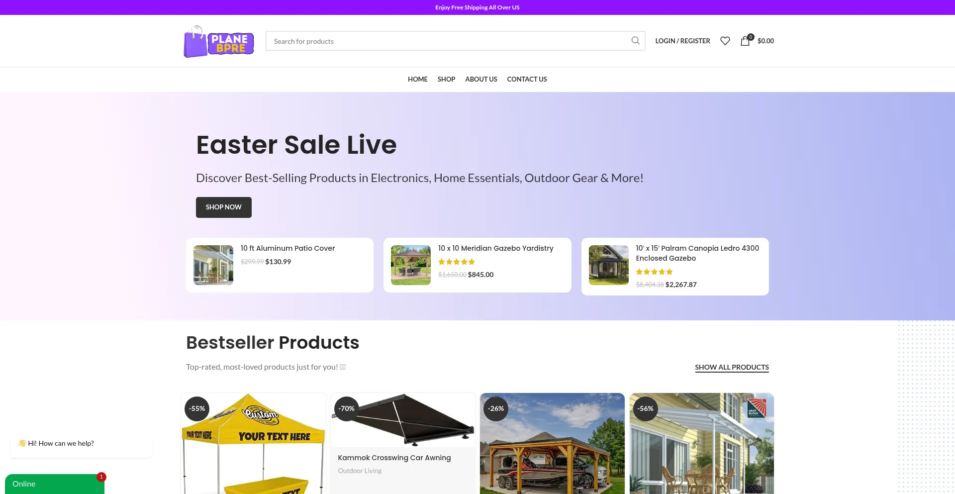 Website screenshot of Planbpre.com