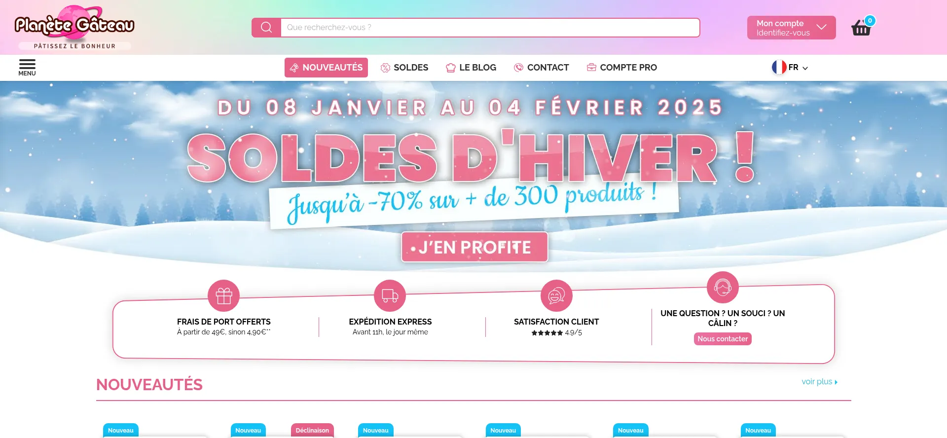 Planete-gateau.com Screenshot