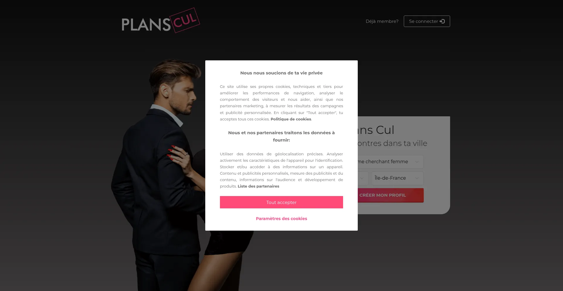 Website screenshot of Planscul.com