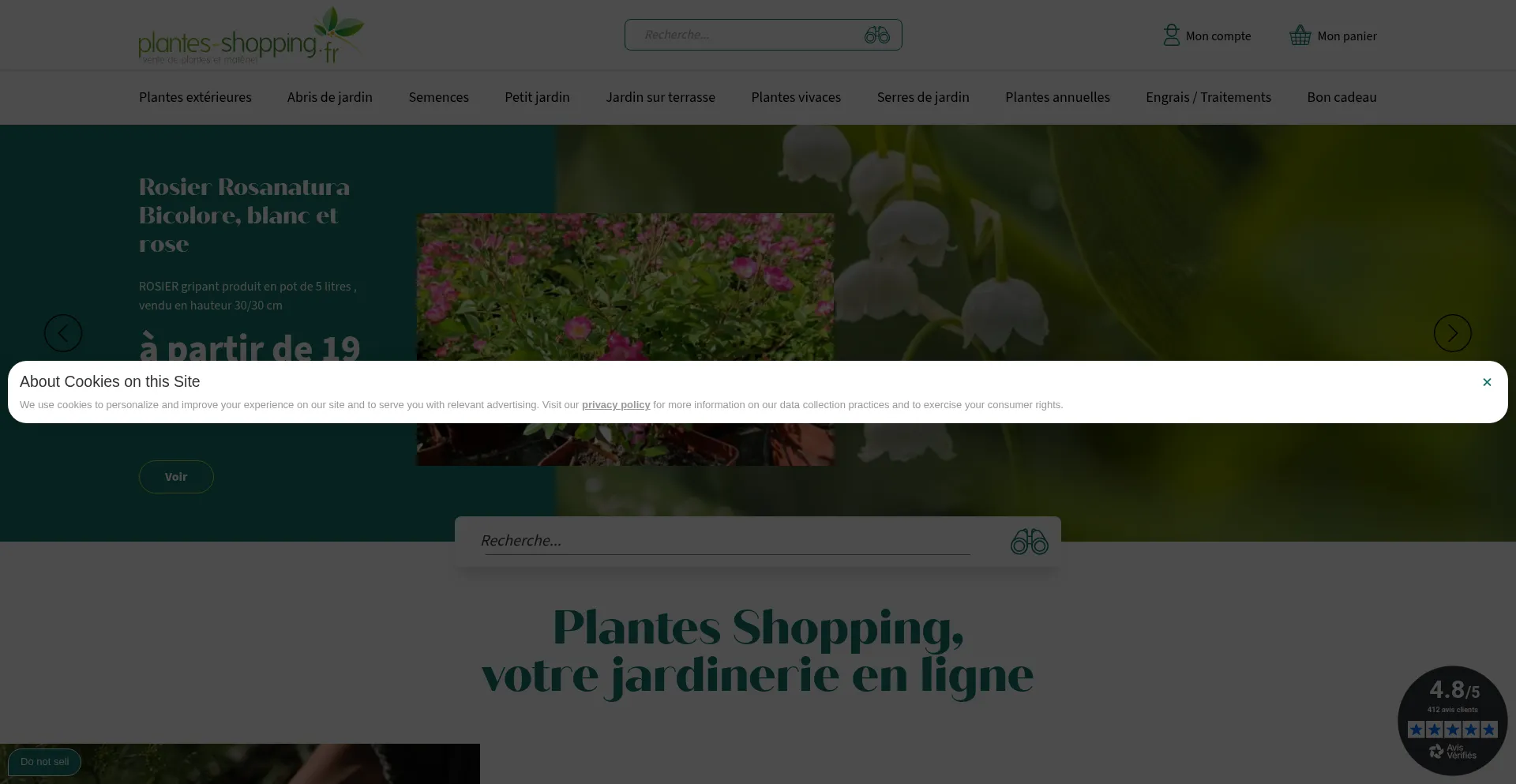 Plantes-shopping.fr Screenshot