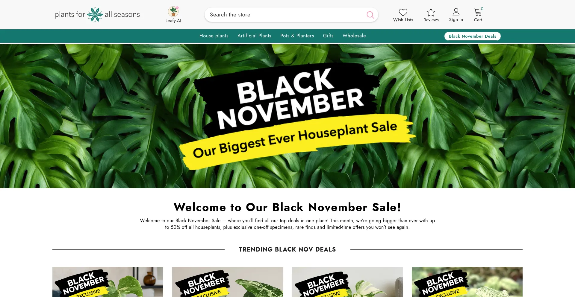 Plantsforallseasons.co.uk