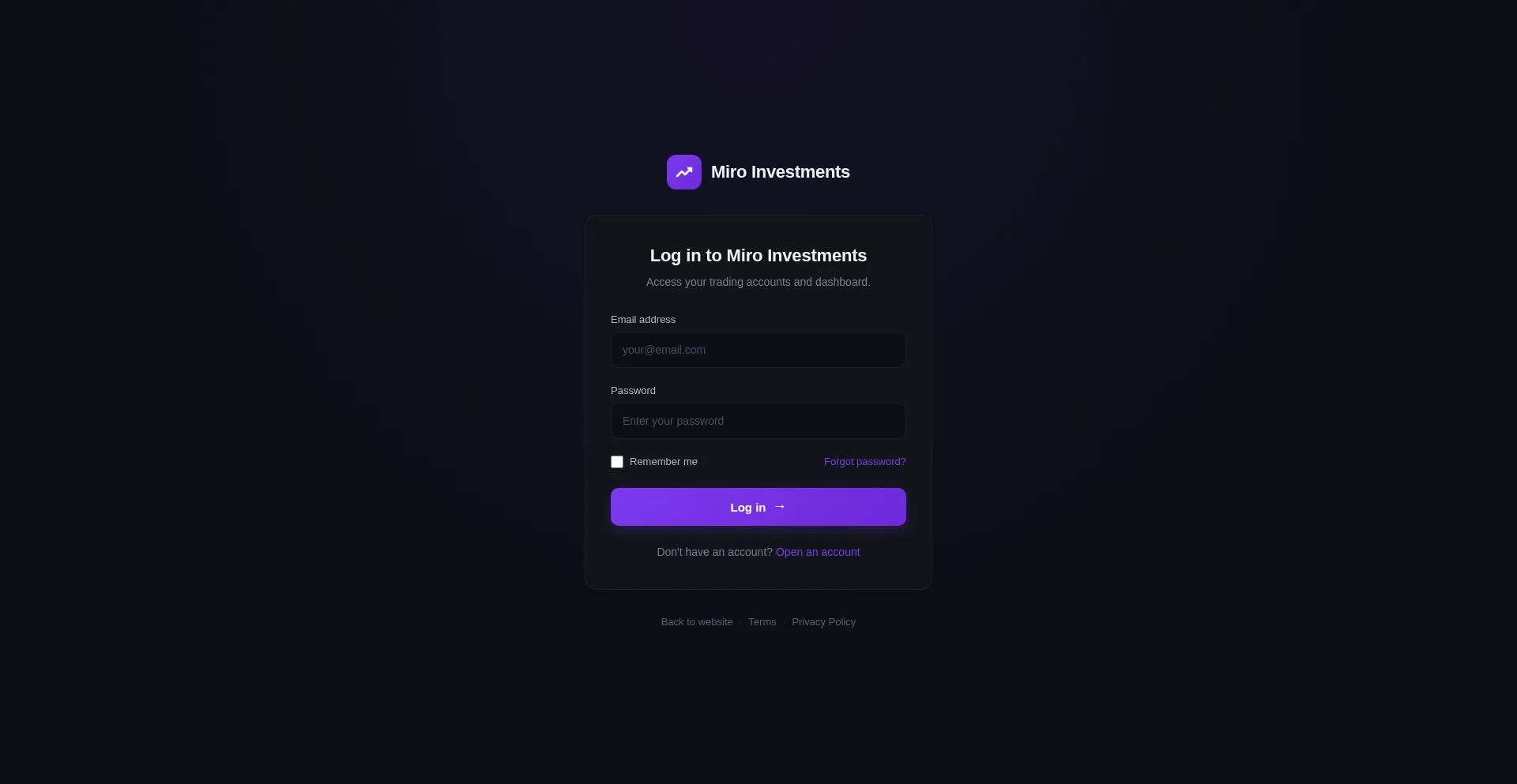 Platform.miro-investments.com