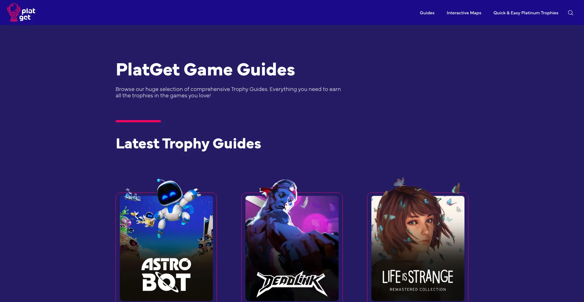 Website screenshot of Platget.com