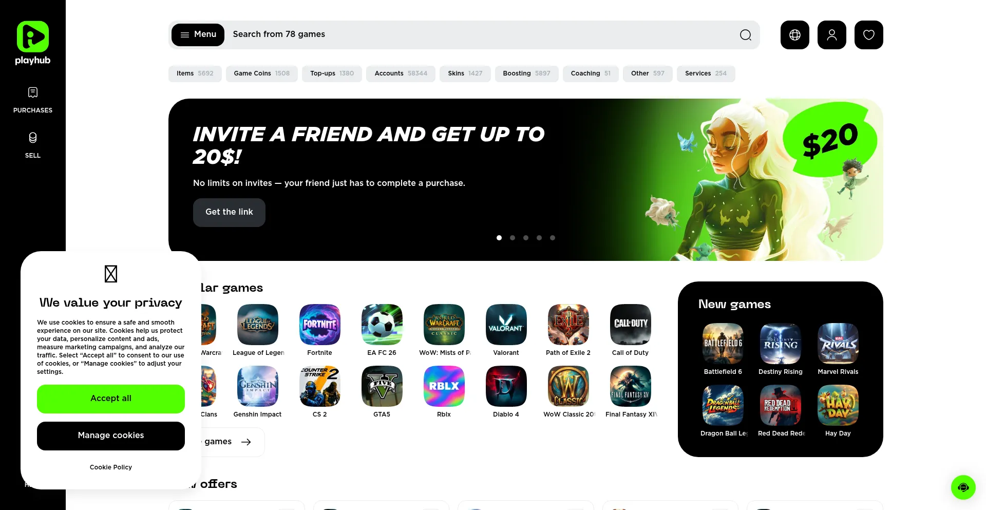 Playhub.com Screenshot