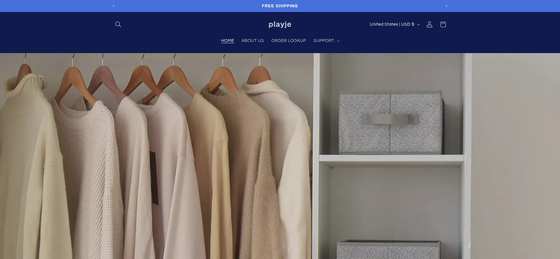 Website screenshot of Playje.com