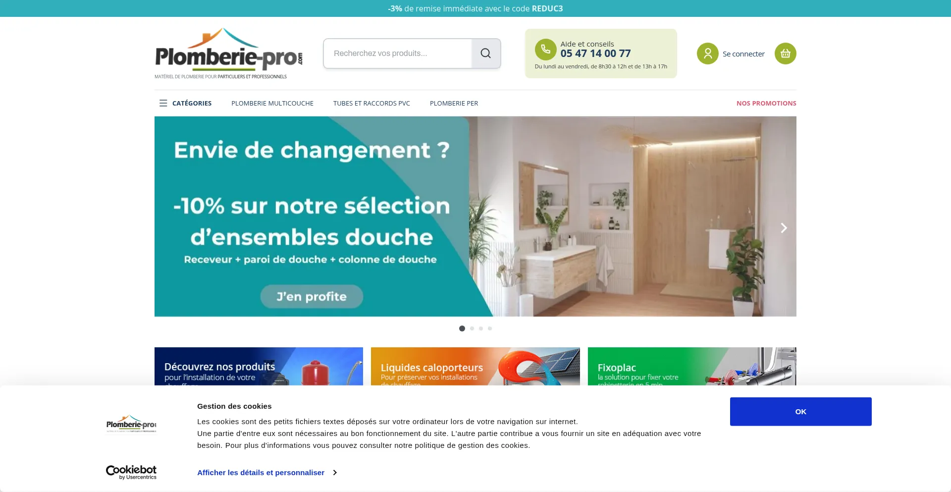 Plomberie-pro.com Screenshot