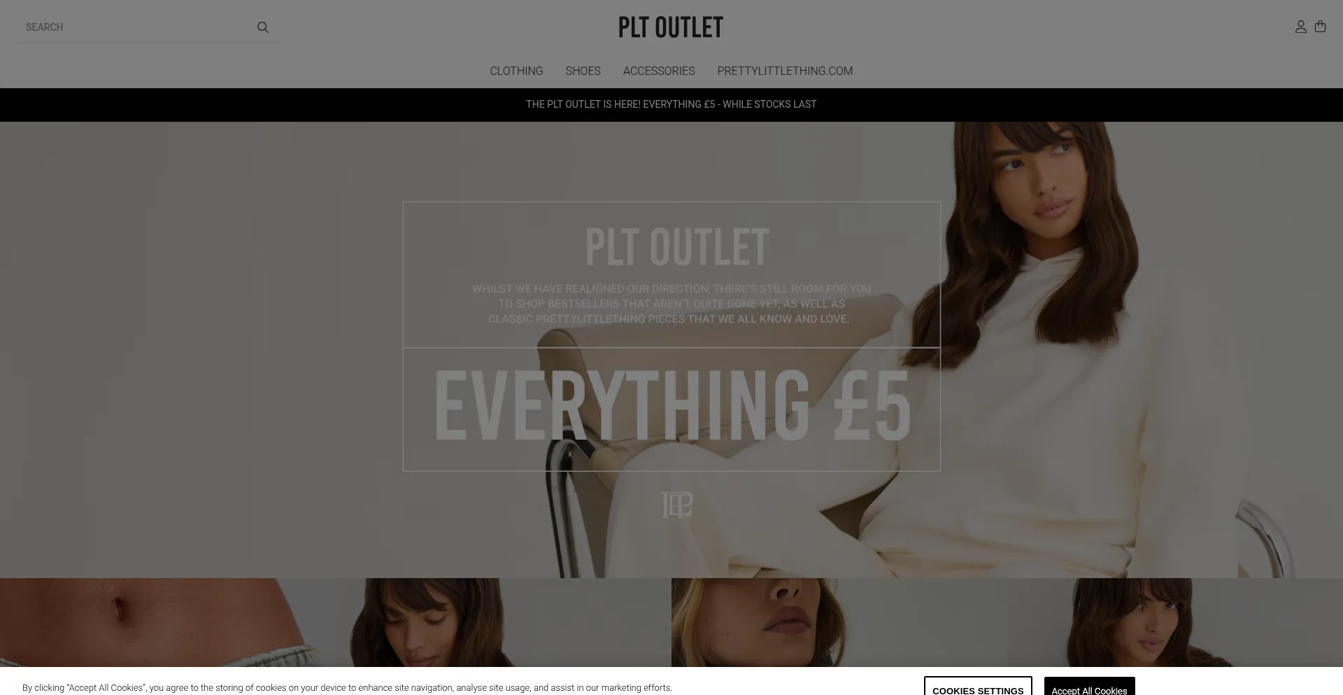 Website screenshot of Pltoutlet.com