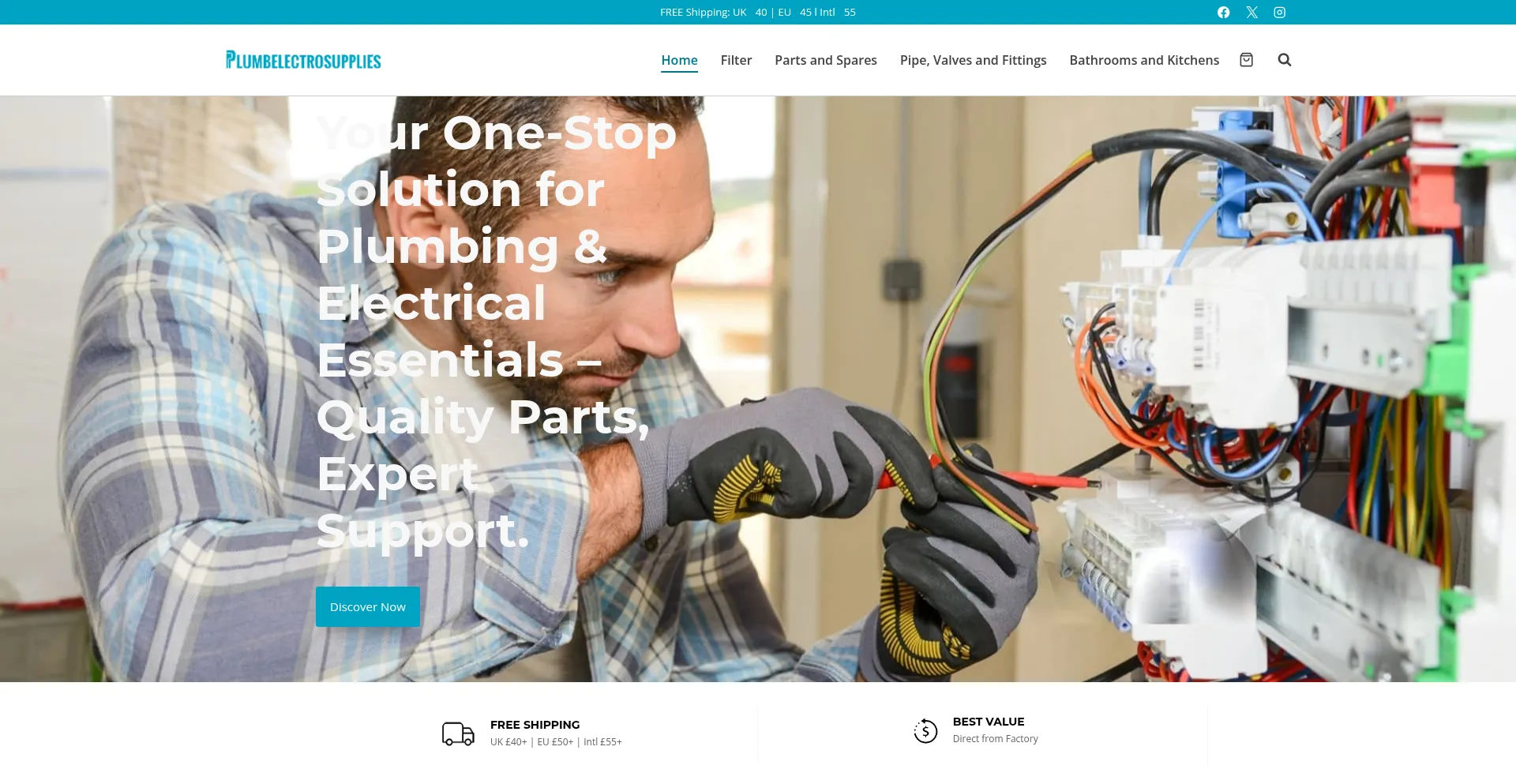 Plumbelectrosupplies.com Screenshot