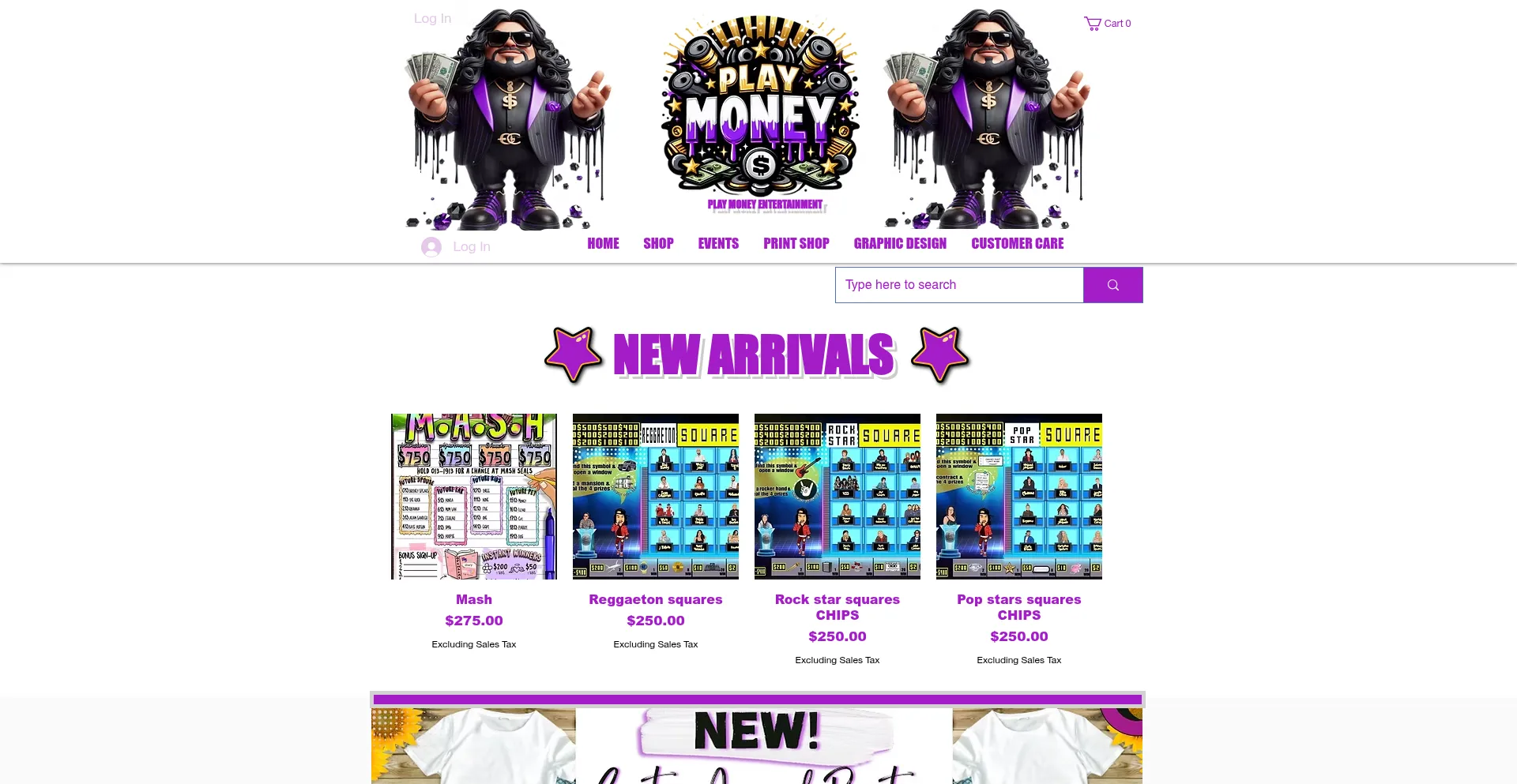 Website screenshot of Pmexclusives.com